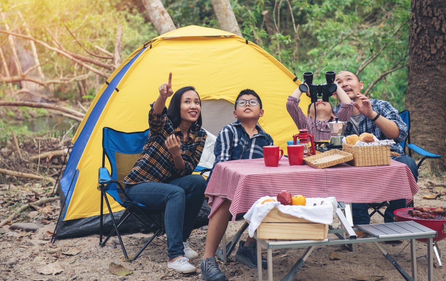 Campground in the Albion Hills